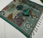 BLACKBERRY RAW SILK SAREES VES- 026-2