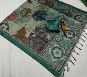 BLACKBERRY RAW SILK SAREES VES- 026-2