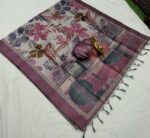 BLACKBERRY RAW SILK SAREES VES- 026-5