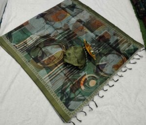 BLACKBERRY RAW SILK SAREES VES- 027-5