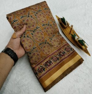 COTTON AJRAKH SAREES VES- 030-03