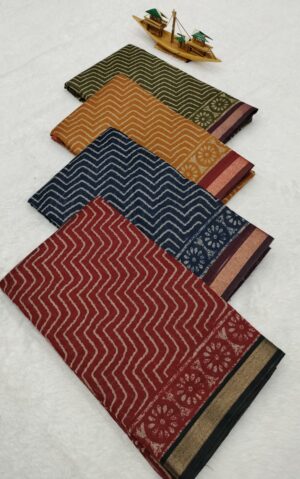 COTTON LEHERIYA SAREES VES- 032