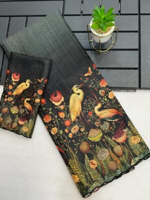 KALAMKARI PRINTNED SILK SAREES