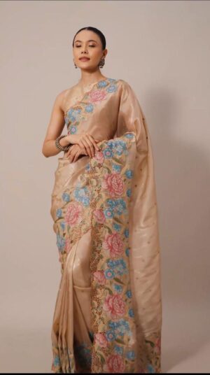 PURE JIMMI CHO ORGANZA TISSUE SAREES