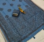 CHANDERI X BATIK SAREE  VES-36-02