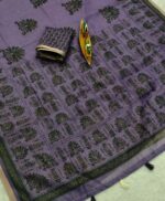 CHANDERI X BATIK SAREE  VES-36-07