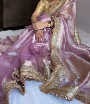 MAHARANI TISSUE LACE SAREE VES-039