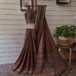 AJRAKH REAL MIRROR SAREES